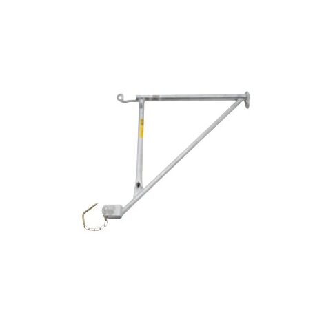 Tubesca Comabi – Grue d'atelier potence de levage en acier galvanisé – Charge max 25 kg – Hauteur de travail 2,5 m – Installation fixe ou pivotante (1/2)