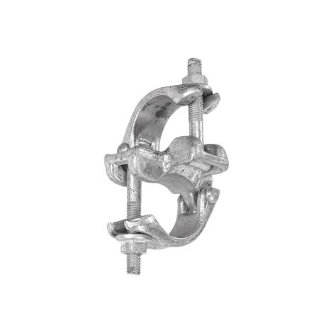 Tubesca Comabi – Collier fixe orthogonal EN74 – Acier pour échafaudage R200/M48/M368 – Fixation solide et durable – Compatible avec échafaudage multidirectionnel