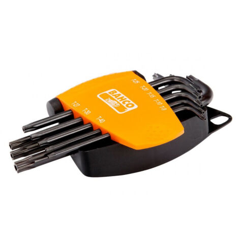 BAHCO - Jeu de clés mâles TORX® Tamper, finition phosphatée - 8 Pcs (1/2)