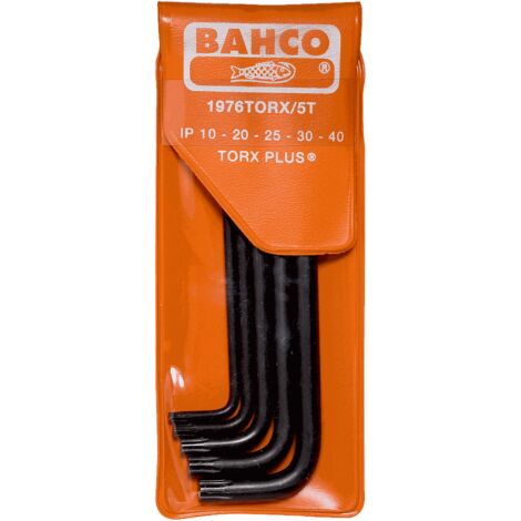 BAHCO - Jeu de clés mâles longues TORX® Plus avec finition phosphatée, IP10-IP40 - 5 pcs (1/2)