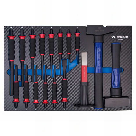 Module de servante 17 outils de frappe – Dimensions 560 x 375 mm – Pour travaux de frappe professionnels – Organisé pour accès rapide – King Tony