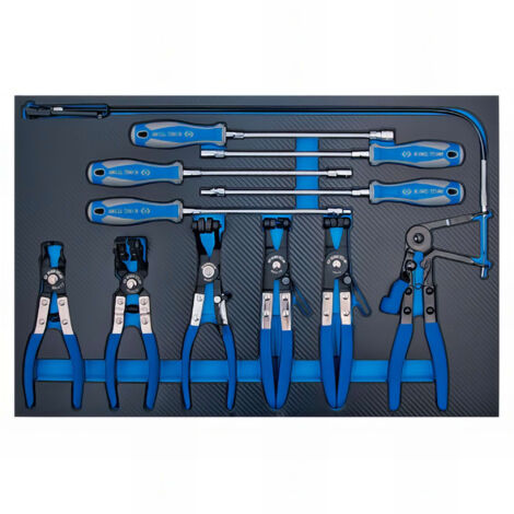 KING TONY - Module mousse + PP  11pcs Pinces et tournevis pour colliers (1/5)