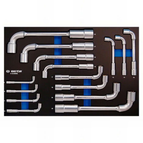 Module mousse 15 clés à pipe débouchées 8-32mm – Pour mécanique et bricolage – Dimensions 560 x 375 mm – Protection et organisation – King Tony (1/5)