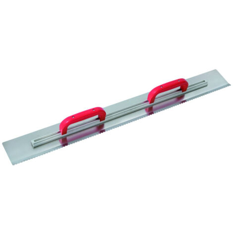 Sofop – Règle à dresser et à lisser inox 1 m – Profil renforcé pour chapes et enduits – Bord cranté et lisse – Largeur 115 mm (1/4)