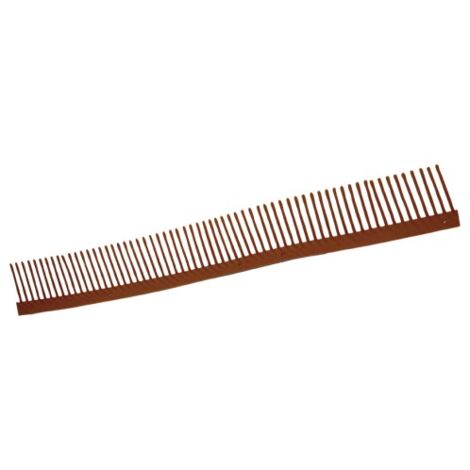 Dimos – Closoir cache-moineaux rouge brique – L 1m H 55mm – Polypropylène souple pour tuiles mécaniques – Anti nuisible et moisissures