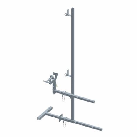 Garde-corps universel fixation serre-joint pour panne 25cm débord 1,1m - DIMOS - 1040 mm