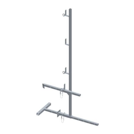 Garde-corps universel avec fixation bas de toit réglable h 1,5m - DIMOS - 1040 mm