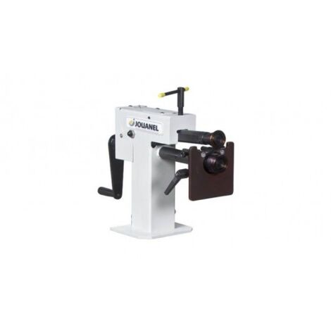 Jouanel – Bordeuse d'établi acier 1.2 mm – Col de cygne 200 mm – Réglage rapide arbre inférieur – Tablier acier 58HRC – Socle à roulettes (1/2)