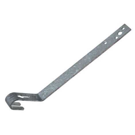 DIMOS - Ancrage bas de toit cambré galva forte pente L 30cm - 375 mm