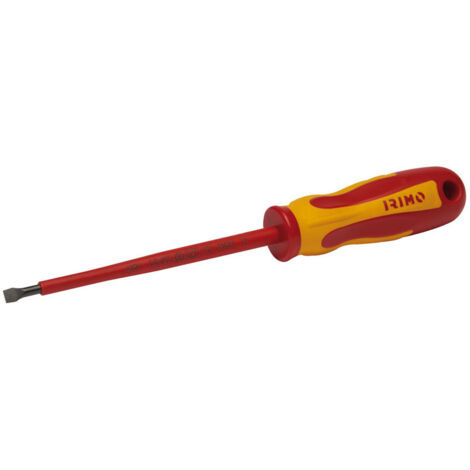 IRIMO - Tournevis isolé 1000 V pour vis à fente - Longueur de la pointe: 3,5mm (1/2)