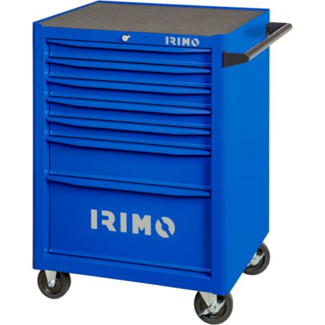 Irimo – Servante d'atelier roulante 26" 7 tiroirs – Châssis renforcé double épaisseur – Glissières à billes – Plan de travail antidérapant