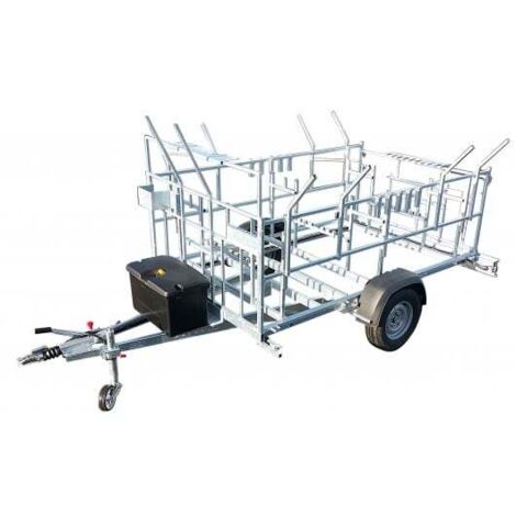 Altrad – Remorque voiture 4,70m – Charge utile 930kg – Châssis en acier galvanisé – Suspension à barre de torsion – Pour chantier et transport matériel - AERIS88