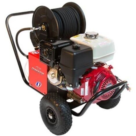 DIMACO - Nettoyeur HP DIMACO 900 l/h 240 b Moteur essence HONDA 13 CV avec ENROULEUR ABS + 20 M FLEXIBLE + AUTORALENTI