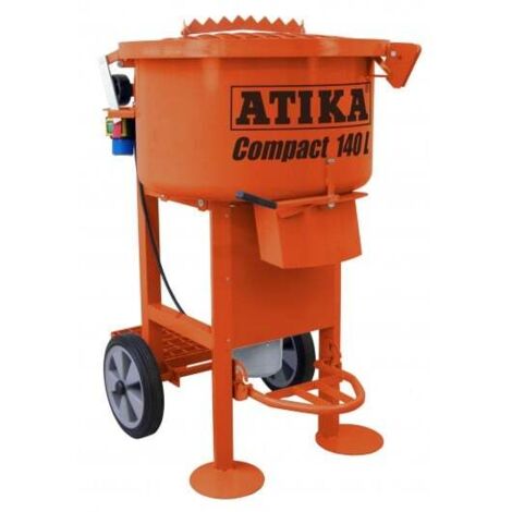 Altrad – Malaxeur à béton 140L – Moteur 1,5 kW monophasé – Vitesse 29 tr/min – Roues pleines Ø 330 mm pour transport facile