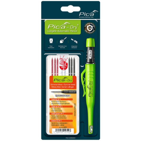 Crayon Pica-dry pour surfaces sèches et humides – Mines résistantes à la chaleur – 30407