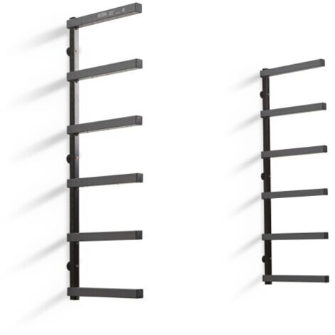 Râtelier mural BORA 6 niveaux – Support de rangement bois/pièces longues – Capacité totale 300 kg (1/5)