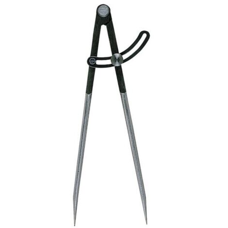 Finish – Compas à charnière 250 mm – Pointes en acier trempé pour menuiserie – Système de blocage intégré – Usage professionnel (1/2)