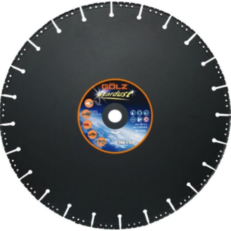 Disque Diamant GÖLZ Stardust ø350mm Multi-Matériaux - Alésage: 25,4mm (1/4)