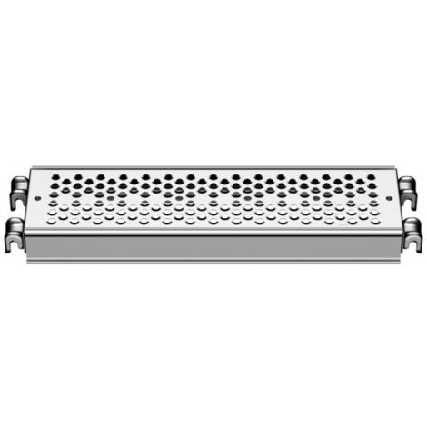 Layher – Plancher acier 0,19m pour échafaudage – Acier galvanisé pour rigidité – Compatible avec systèmes modulaires – Charge maximale adaptée