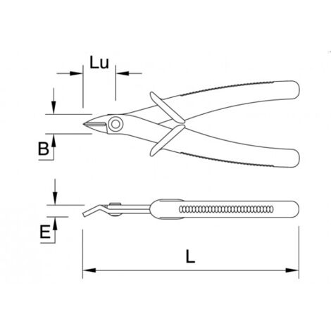 Pince précision coupante semi-rase 115 BM Mob