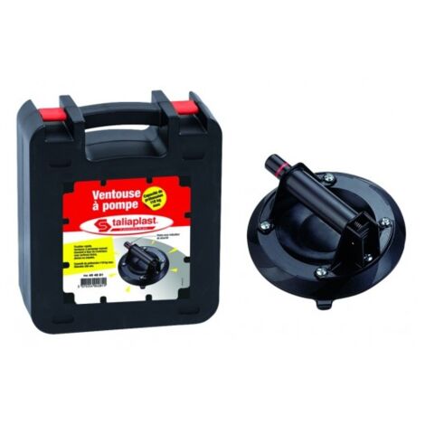 Taliaplast – Ventouse à pompe Pro 200 mm – Charge maximale 110 kg – Pour surfaces lisses et légèrement arquées – Système de pompage manuel (1/8)