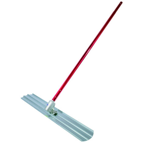 Taliaplast – Lissarde en magnésium 1,22m x 20cm avec 3 manches alu 1,83m – Tête oscillante pour lissage béton – Bouts arrondis pour finition parfaite