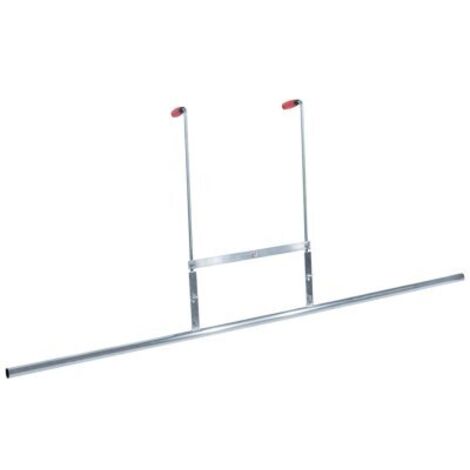 Taliaplast – Barre à débuller aluminium 30 mm x 2,00 m – Pour chapes liquides – Poignées ergonomiques – Bras réglables 0,80/0,88 m