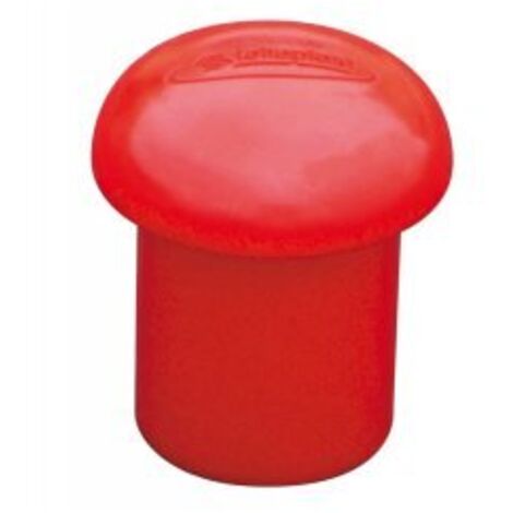 Taliaplast – Lot de 100 embouts de sécurité rouges pour fer à béton Ø 8-20 mm – Protection contre perforation – Compatible avec fiches porte-lampe (1/6)
