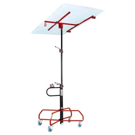 Taliaplast – Lève-plaques TALIATOP – Charge maximale 65 kg – Hauteur max 3.30 m – 4 roues avec freins pour stabilité – Outil du plaquiste