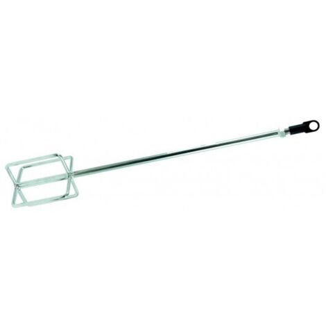 Taliaplast – Malaxeur type fouet 600x140mm – Acier plaqué nickel – Emmanchement M14 – Résistance à l'usure – Pour mélange de colles et peintures