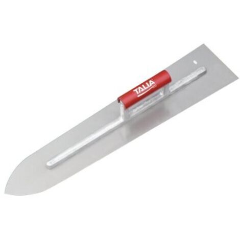 Taliaplast – Platoir flamand inox 55 cm – Lame en inox avec bout ogive – Poignée en bois pour chapiste – Monture aluminium légère (1/3)