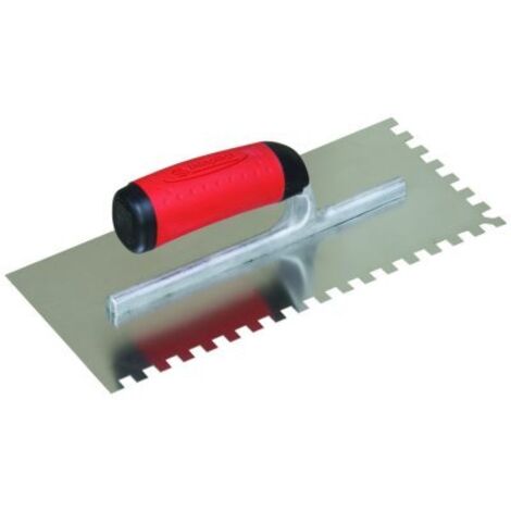 SOFOP TALIAPLAST - Platoir à colle inox 28x12 monture alu dents 8x8mm