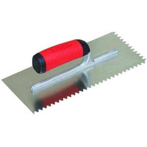 SOFOP TALIAPLAST - Platoir à colle inox 28x12 monture alu dents isocèles