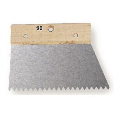 MONDELIN - Spatule à colle 20 cm dents larges pointues - 200 mm