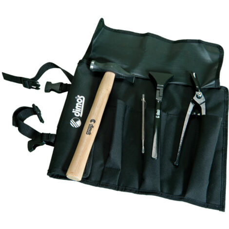 Dimos – Sacoche à outils spéciale métal 60mm – Textile noir – Compatible métiers du métal – 980301