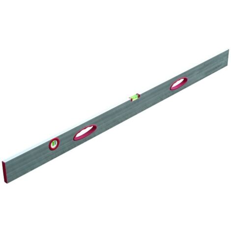 Taliaplast – Règle à niveau aluminium 2000mm avec 2 poignées ergonomiques – Précision 1 mm/m – 450502