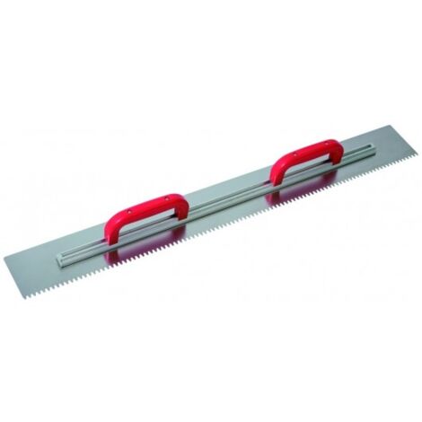 Taliaplast – Platoir à colle spécial ITE 99x11,5cm – Lame inox trempé 0,7mm – Dents 7mm pour épaisseur précise – Poignée large et réglable