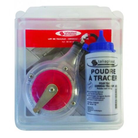 SOFOP TALIAPLAST - Lot tracage cordeau + poudre à tracer bleue 140g (1/2)
