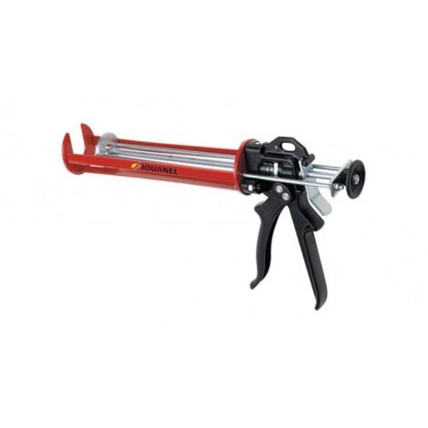 Jouanel – Pistolet extrudeur à silicone 310 ml – Avance régulière double piston – Monture en acier – Pour cartouches standard 310 ml
