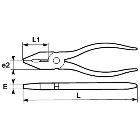 Pince plate à double articulation, L. 300mm à prix mini - KS TOOLS  Réf.500.7210