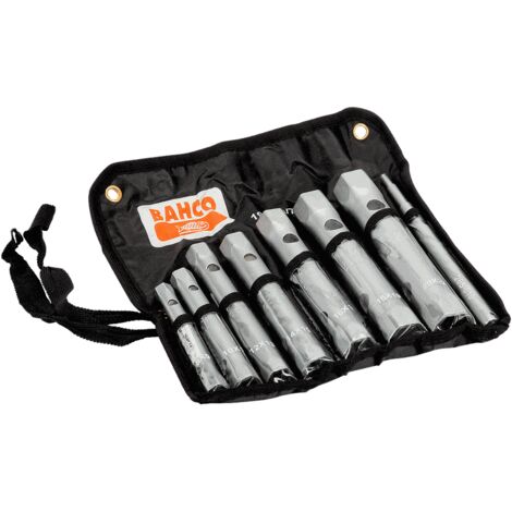 BAHCO - Jeu de clés à pipe droites doubles, dimensions métriques - 7 pcs/boîte (1/2)