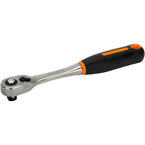 BAHCO - Cliquet réversible 3/8" à tête fine , 72 dents et un angle d'action de 5°, 205mm (1/5)