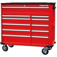 Servante d'atelier roulante 11 tiroirs – Dimensions L:1091 x l:470 x H:1032mm – Charge maximale 550kg – Bacs latéraux intégrés – King Tony - 470XH