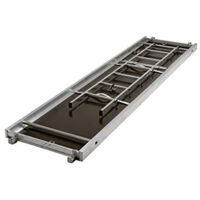Tubesca Comabi – Plancher aluminium/bois à trappe avec échelle 730mm – Longueur 3.00m – Conforme EN 12810/EN 12811 – Pour échafaudage R200/M368