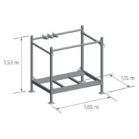 DUARIB - Rack de stockage pour cadres verticaux - acier galvanisé