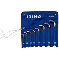 IRIMO - Jeu de 8 clés à pipe débouchées 6x6 dans une pochette
