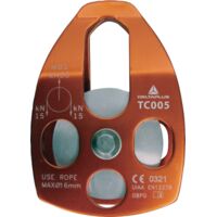 DELTA PLUS - Poulie à flasques oscillantes - Aluminium - Longueur: Unique - Taille Unique - Couleur Orange