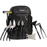 Dimos – Sac à dos spécial zingueur avec 8 outils – Sac multi poches léger et robuste – Mousqueton d'ancrage – SKU 980322