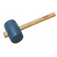 Taliaplast – Maillet travaux publics 125mm – Caoutchouc non marquant – Manche 50cm – Emmanchement conique – Dureté 90 shores