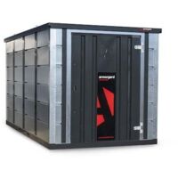 Container de stockage modulaire 4m – Acier galvanisé – Serrure à mortaise 5 leviers – Dimensions 2075x3995x2160mm – FR400T – Armorgard